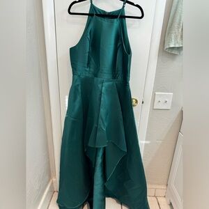 Lulus High Low Emerald Dress XL